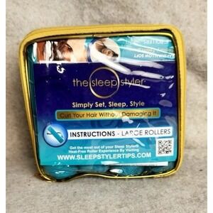 Sleep Styler Shark Tank Heat Free Overnight Hair Rollers Large For‎ Long Hair